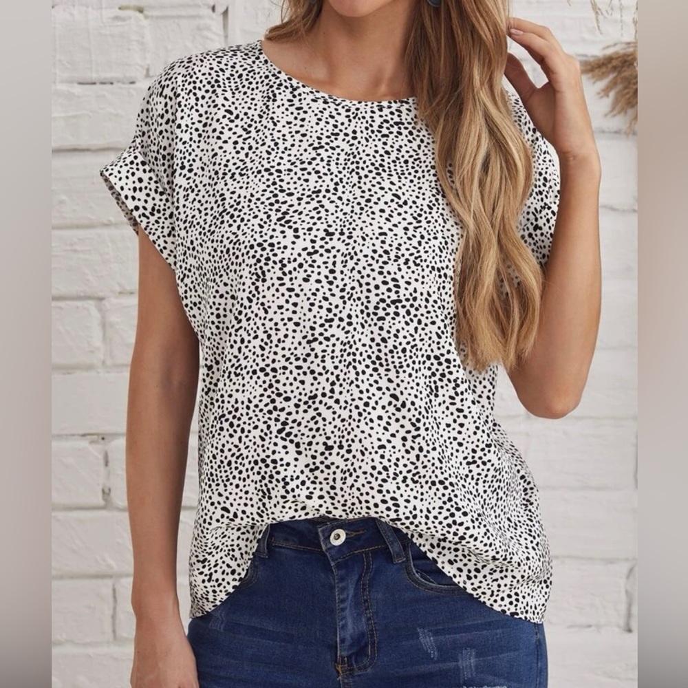 Emory Rose roller cuff blouse